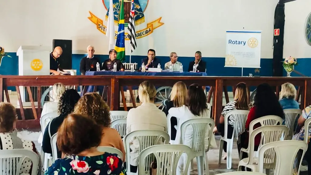 O também Rotáriano Dagoberto Scarpe do Rotary Club Mogi das Cruzes salientou a importância do Rotary para a Sociedade diante dos projetos da Instituição em prol da sociedade.