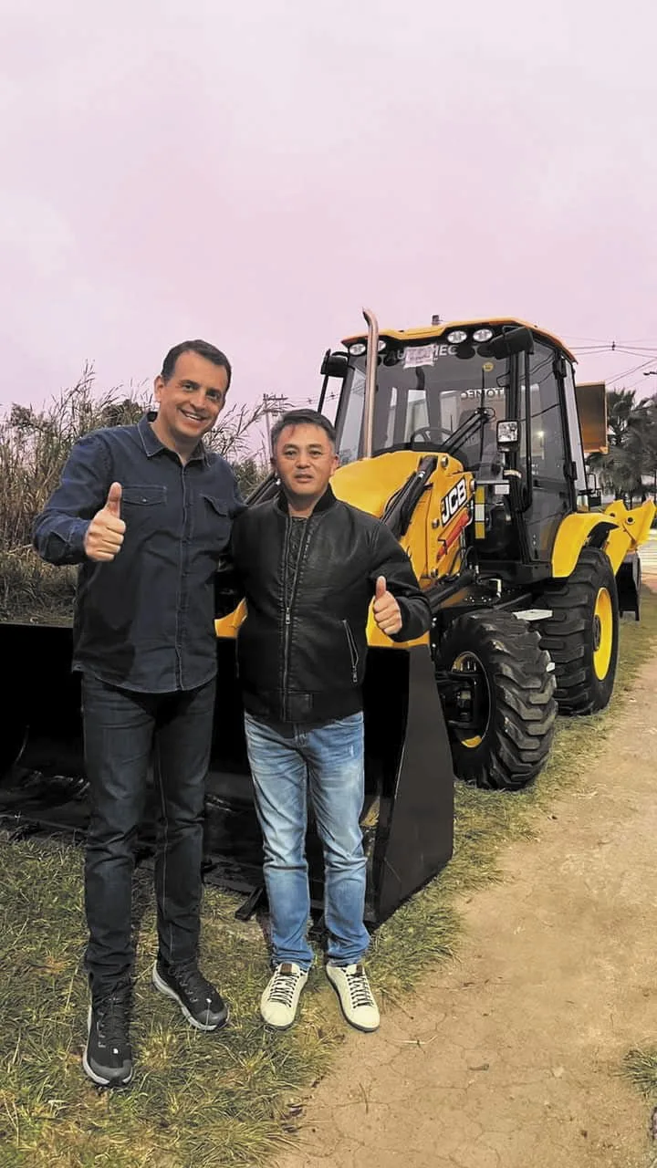 Deputado Federal Marco Bertaiolli e vereador Toshi Omura