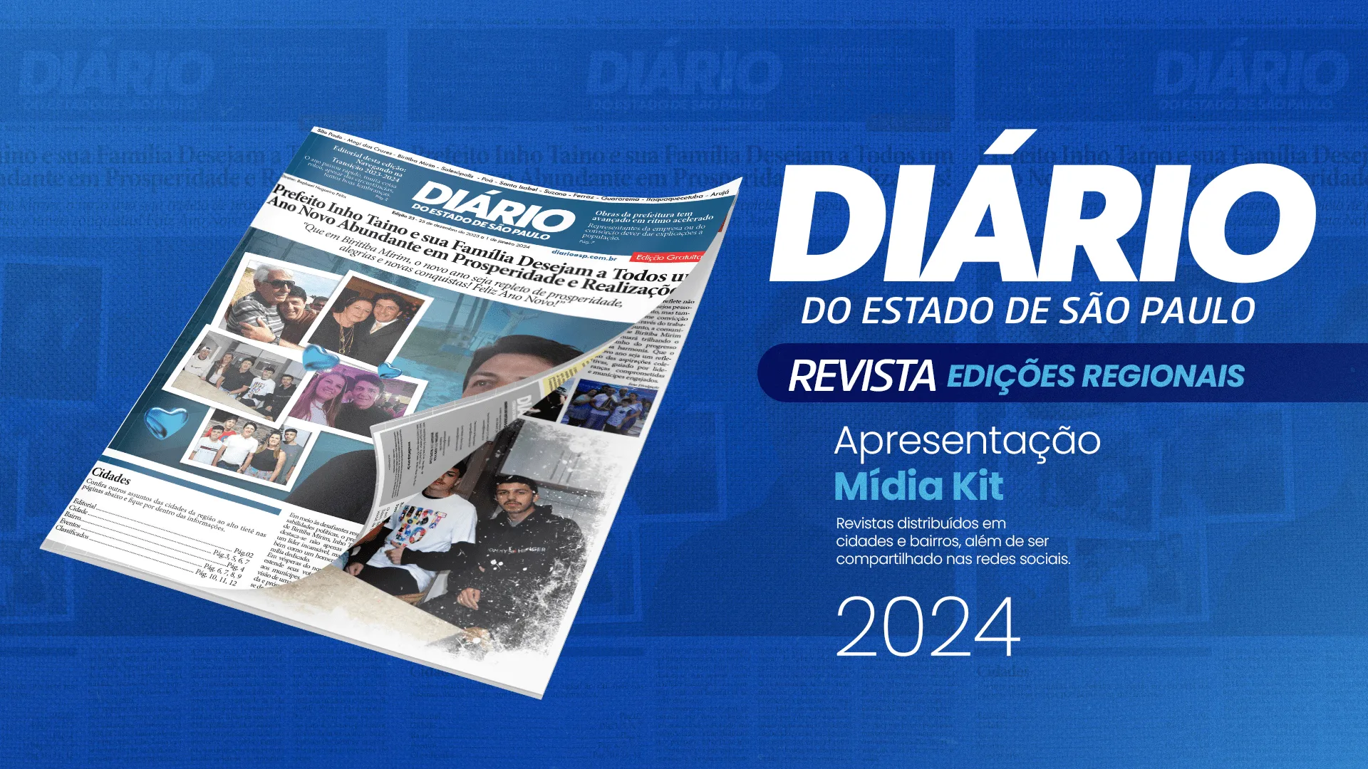 Pedro Zaramella e Marcos Zaramella na foto com Nossa Senhora Aparecida