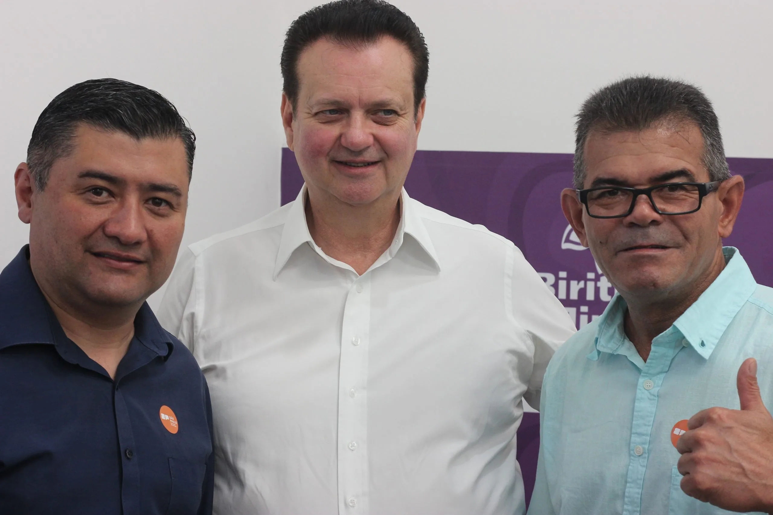 Rodrigo Ashiuchi Prefeito de Suzano, Gilberto kassabSecretário de Governo e Relações Institucionais e Geraldo do Bar vereador de Biritiba Mirim