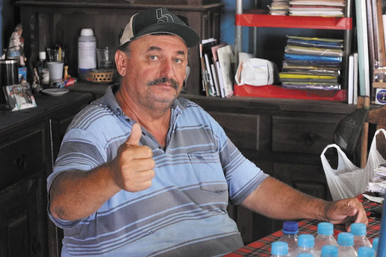 Marcos Zaramella no Escritório do Rancho Tropa de Muares