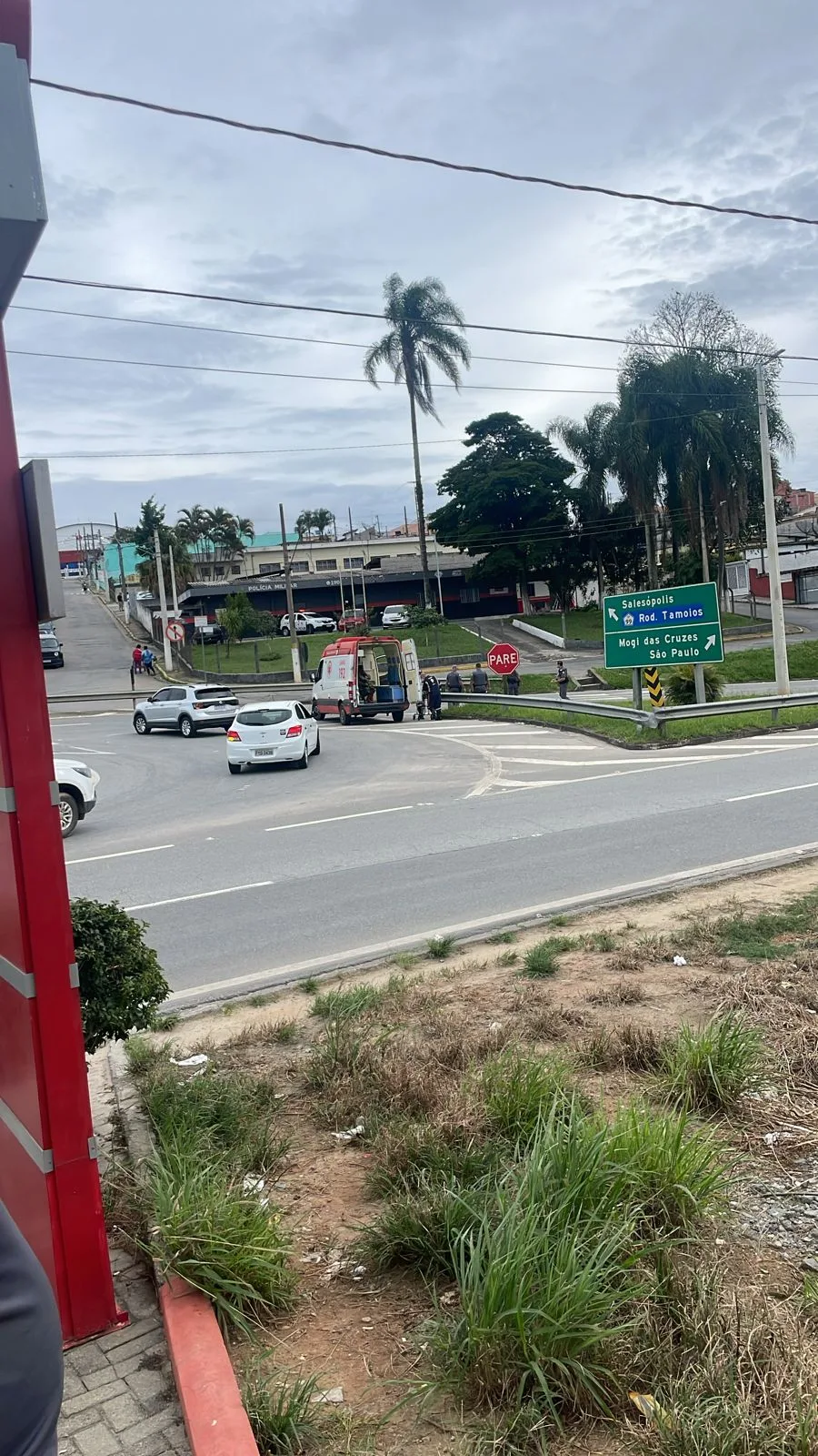 Imagem enviada pelo morador, no momento do resgate.