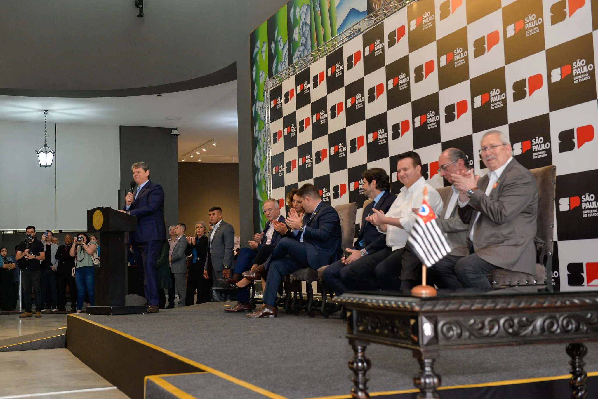 Sanção Salário Mínimo Paulista de R$ 1550,00. Foto: Mônica Andrade/Governo do Estado de SP