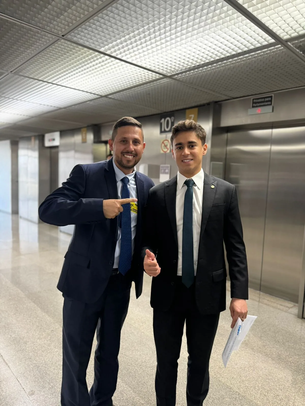 Marquinho Tucaninho e Deputado Federal Nikolas Ferreira. Foto: Rede Social