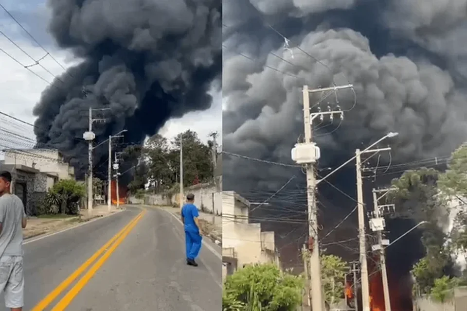 Incêndio em fábrica: empresa tinha 2 milhões de litros de inflamáveis - destaque galeria