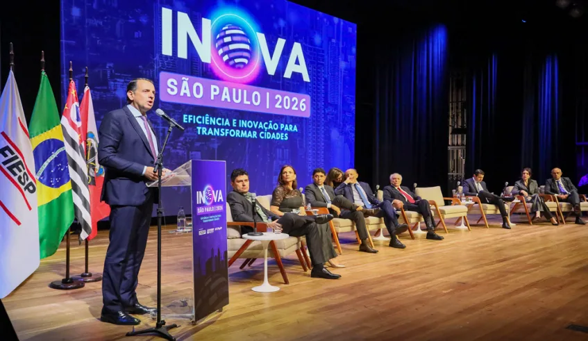 O conselheiro corregedor do TCE-SP e ex-prefeito de Mogi, Marco Bertaiolli, estava entre os convidados principais do evento. Foto: Divulgação/PMMC