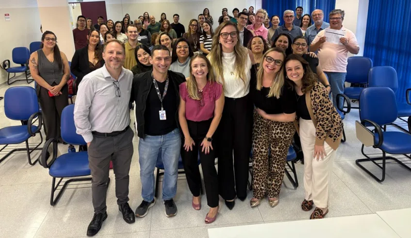 Treinamento foi dado para equipe do Departamento de Rede Básica da Secretaria de Saúde e Bem-Estar de Mogi das Cruzes. Foto: Divulgação/PMMC