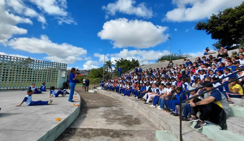 A secretária de Educação, Claudia Romanos, destacou a importância do evento, que contou com a parceria da Secretaria de Esportes, Lazer e Qualidade de Vida. Foto: Divulgação/PMMC