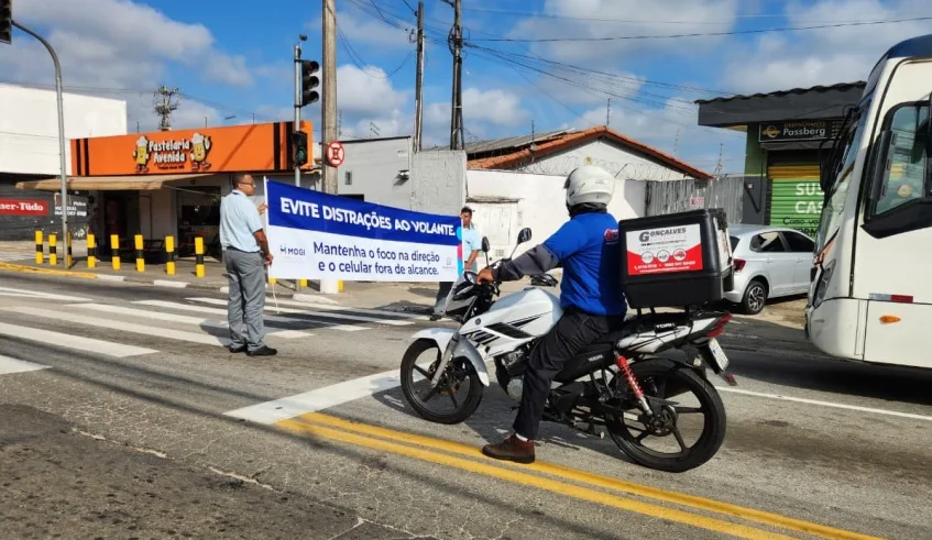 Ações de educação para o trânsito e segurança viária fazem parte do trabalho da Prefeitura de Mogi das Cruzes para diminuição do número de acidentes na cidade. Foto: Divulgação/PMMC
