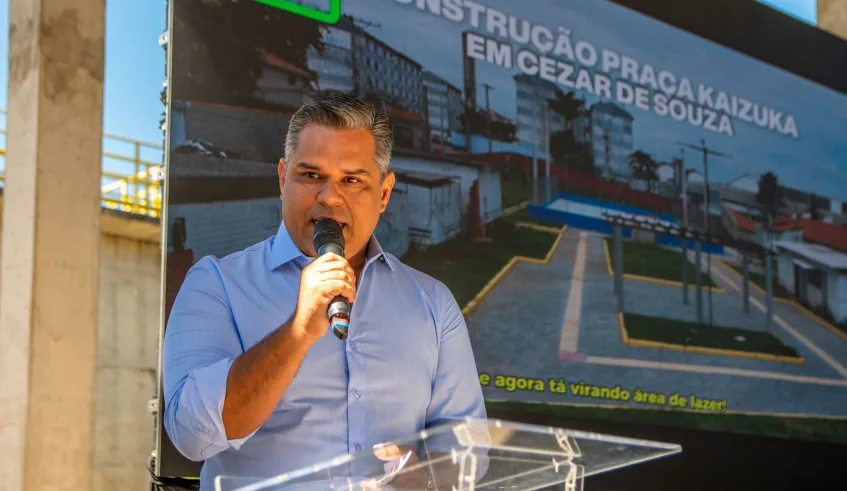 Diretor-geral do Semae, José Luiz Furtado, citou evolução do tratamento de esgoto e ressaltou função estratégica da ETE para avanços no saneamento. Foto: Divulgação/PMMC