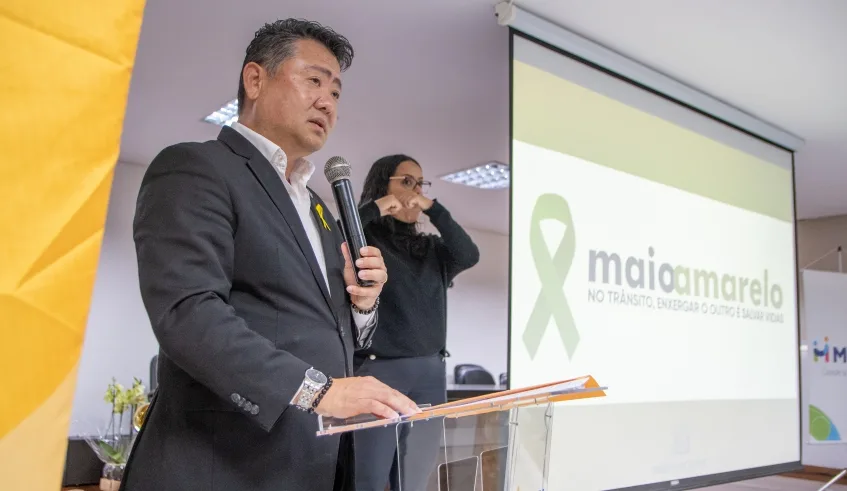 Secretário municipal de Mobilidade e Trânsito lembrou as ações que são realizadas pela Prefeitura para evitar acidentes e diminuir mortes no trânsito. Foto: Divulgação/PMMC