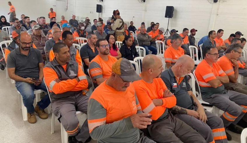 Secretaria de Serviços Urbanos deu início à segunda edição do Mês do Trabalhador, com palestra/show na Associação de Servidores. Foto: Divulgação/PMMC