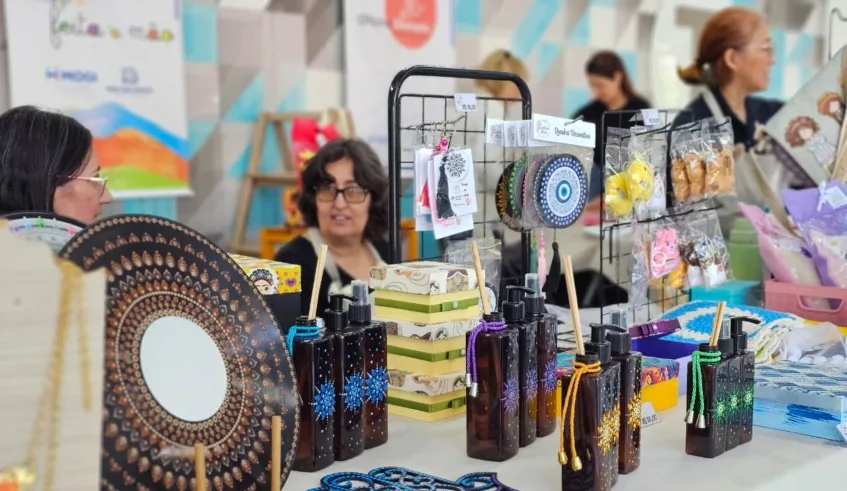Bazar das Mães fica disponível no hall da Prefeitura de Mogi das Cruzes até quinta-feira (7). Foto: Divulgação/PMMC