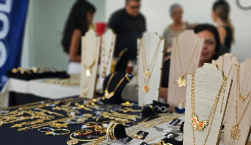 Bazar das Mães fica disponível no hall da Prefeitura de Mogi das Cruzes até quinta-feira (7). Foto: Divulgação/PMMC