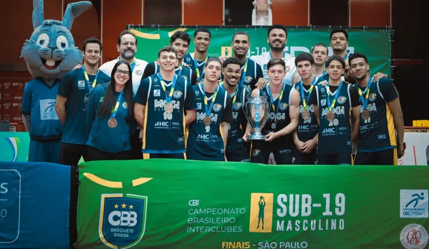 Equipe de Mogi das Cruzes tem apoio da Prefeitura e ficou com a terceira colocação no Campeonato Brasileiro Interclubes Sub-19, disputado em São Paulo. Foto: Divulgação/PMMC