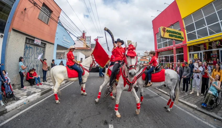 Entrada dos Palmitos é o ponto alto da programação folclórica da Festa do Divino Espírito Santo de Mogi das Cruzes e acontece neste sábado (23/05), a partir das 9h. Foto: Divulgação/PMMC