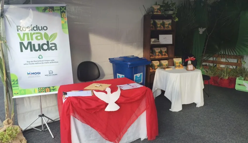 Público que visitar a barraca terá contato com o Projeto Resíduo Vira Muda, cujo objetivo é transformar a entrega de mudas em uma ação de sensibilização ambiental ativa. Foto: Divulgação/PMMC