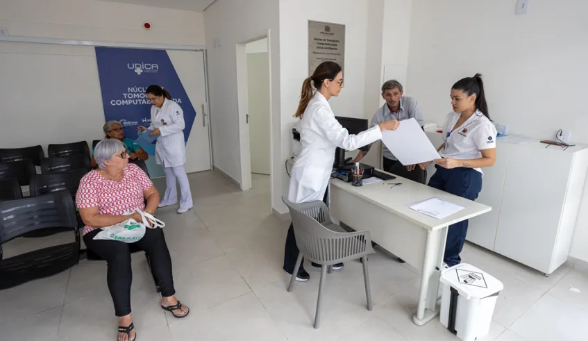 Núcleo de Tomografia Computadorizada funciona na Unica de Jundiapeba, facilitando o acesso dos pacientes do distrito. Foto: Divulgação/PMMC