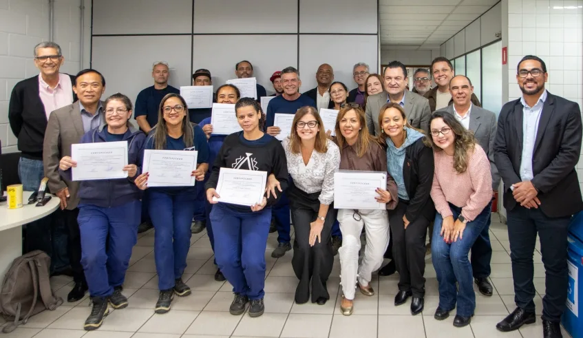 Iniciativa foi realizada na manhã desta quarta-feira (10/06), em parceria com a ETEC Presidente Vargas e a Tecnocurva. Foto: Divulgação/PMMC