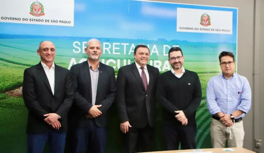 O deputado estadual Marcos Damasio e do diretor do Ibrahort, Manoel Oliveira, também participaram do encontro com o secretário estadual Geraldo Melo