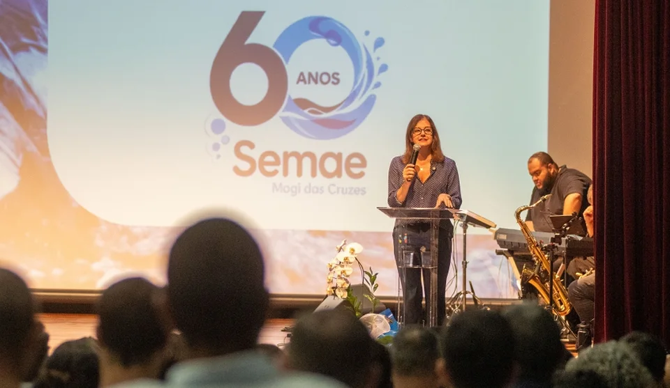 Prefeita destacou importância de investimentos em saneamento para saúde pública e reforçou que Semae é patrimônio de Mogi das Cruzes. Foto: Divulgação/PMMC
