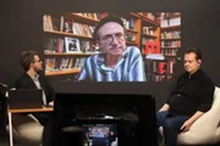 O presidente do PSD e pré-candidato a vice na chapa de Ronaldo Caiado à Presidência, Gilberto Kassab, em entrevista ao Metrópoles - na foto em conversa com os jornalistas Fabio Leite e Reinaldo Azevedo