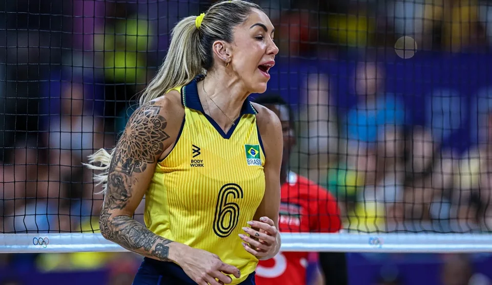 A bicampeã olímpica Thaisa estará no Festival Olímpico de Voleibol Jogando com as Estrelas, que acontecerá neste sábado (25/07), no Ginásio Tuta. Foto: Divulgação