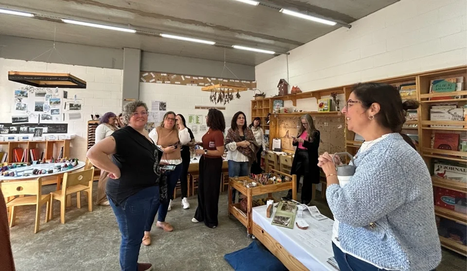 Nesta edição da imersão, a Escola Companhia, em Santos (SP) recebeu cerca de 120 educadores, provenientes de 11 cidades e cinco estados brasileiros. Foto: Divulgação/PMMC
