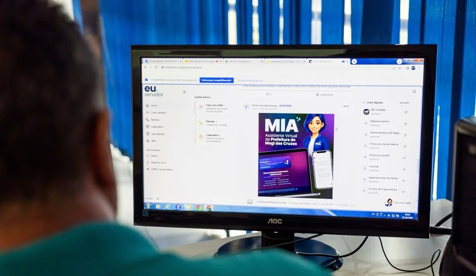 Mogi IA (MIA) é primeira ferramenta de Inteligência Artificial da Prefeitura. Foto: Divulgação/PMMC