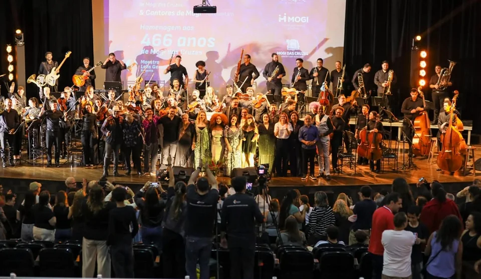 A música e os talentos de Mogi das Cruzes foram protagonistas de uma noite especial em celebração aos 466 anos da cidade. Foto: Divulgação/PMMC
