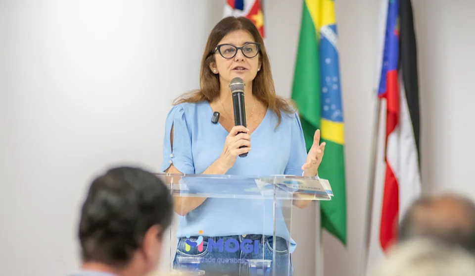 A prefeita falou sobre a importância da parceria público-privada para atender a população mogiana. Foto: Divulgação/PMMC