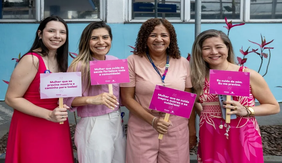 Frases alusivas à campanha foram movimentaram as ações em prol da prevenção ao câncer de mama